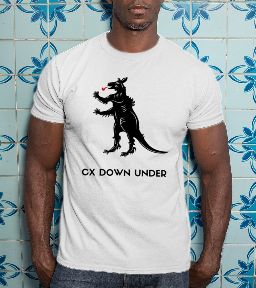 CX Down Under Bicycle Rider Kangaroo Of Flanders T-Shirt