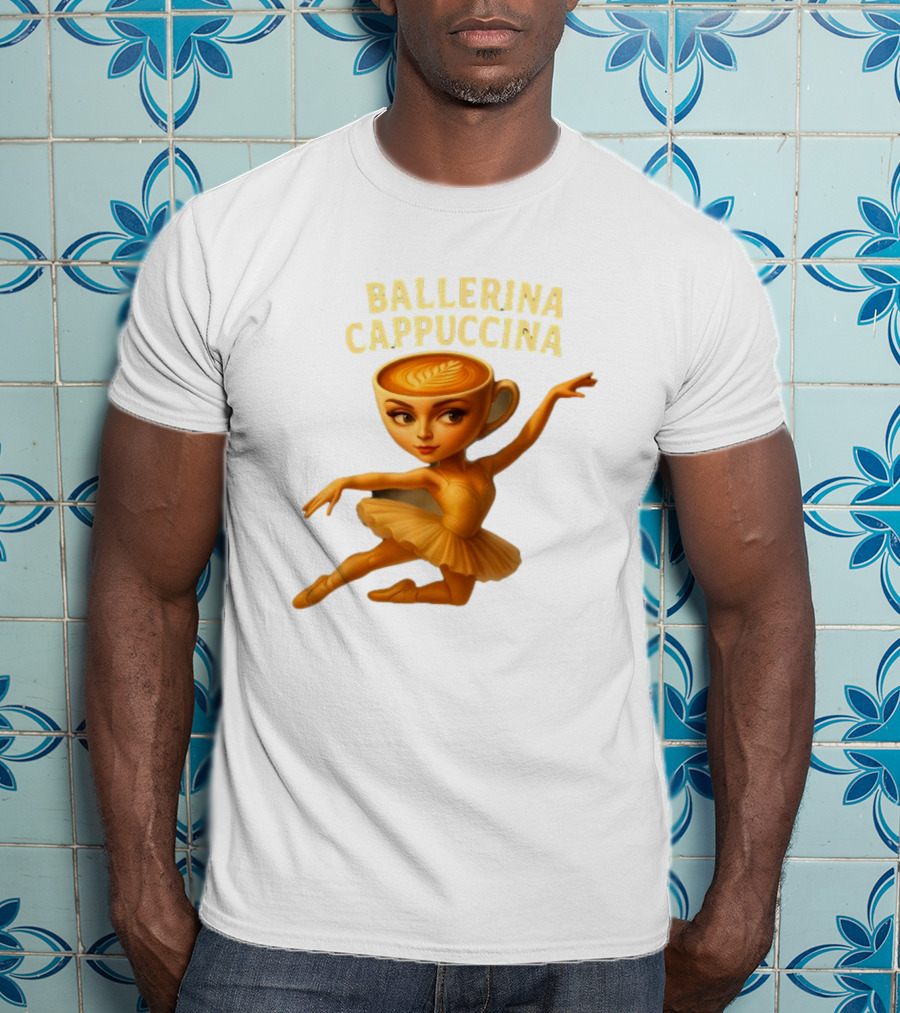 Ballerina Cappuccina Dance Meme Cappuccino Head Ballerina T-Shirt