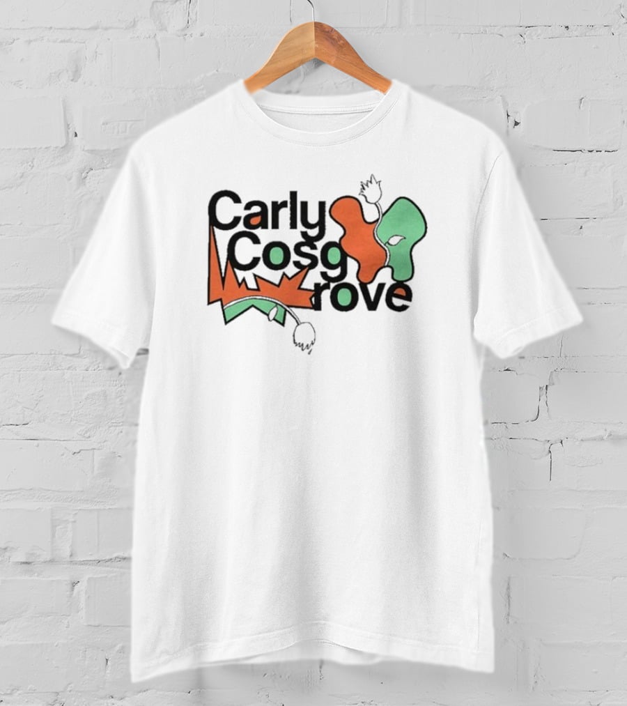 Carly Cosgrove Stacked Abstract Shapes And Text Elements T-Shirt