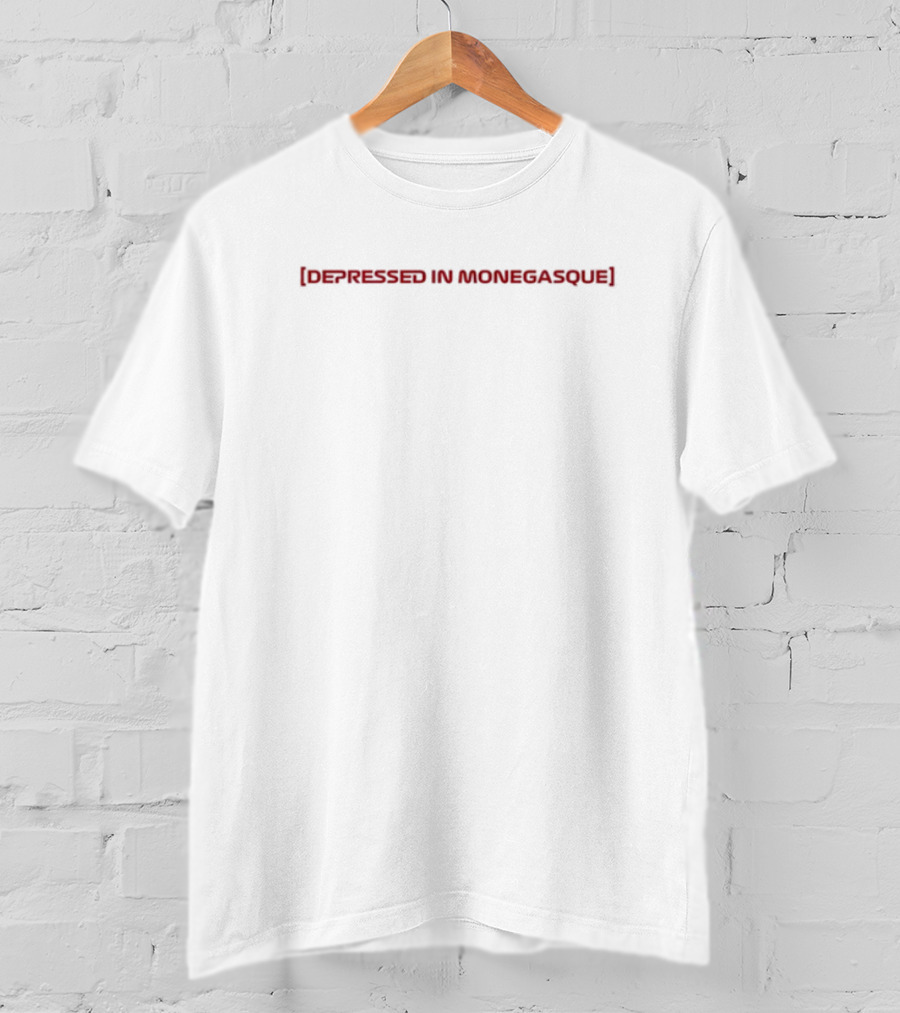 Depressed In Monegasque Ferrari F1 Racing Car Monaco Grand Prix T-Shirt