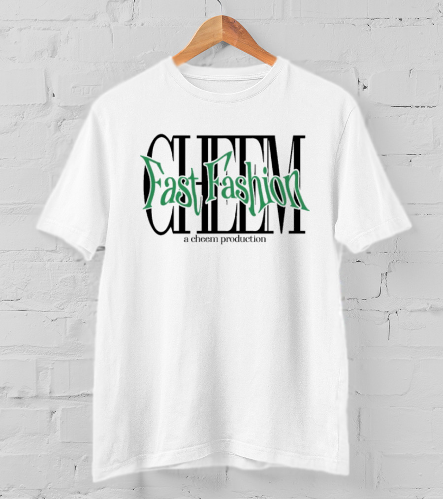 Cheem Fast Fashion A Cheem Production Text Vintage Style T-Shirt