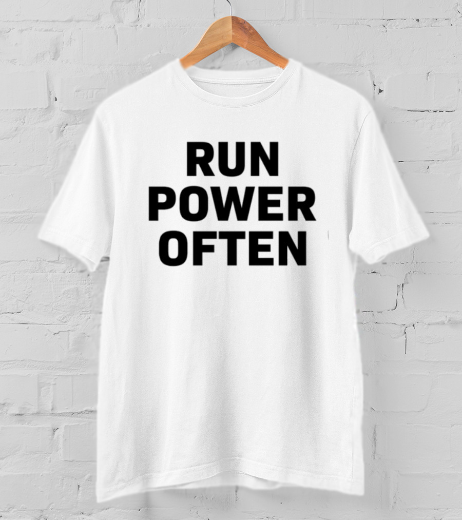 Coach Tom Yashinsky Run Power Often Football And Wings Illustration T-Shirt