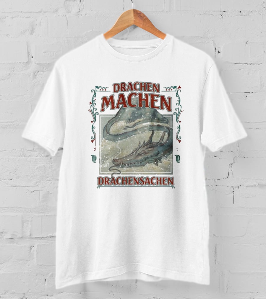 Drachen Machen Drachensachen Dragon Artwork Scene T-Shirt