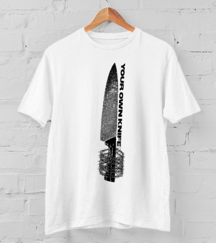 Counterparts Your Own Knife Bold Text Knife Handle Design T-Shirt