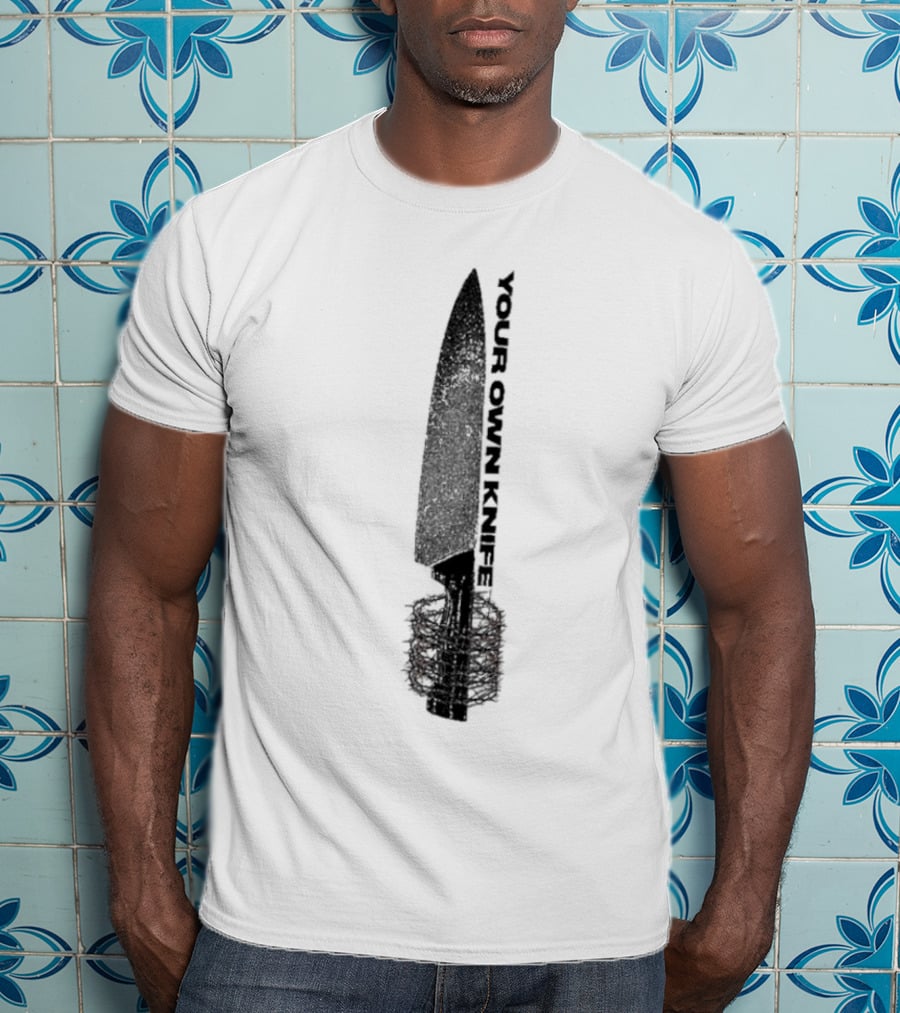 Counterparts Your Own Knife Bold Text Knife Handle Design T-Shirt