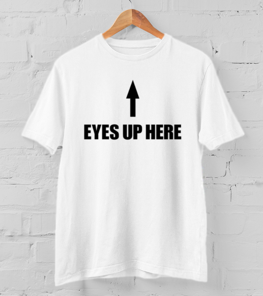 Cowboys Of Habit Eyes Up Here Arrow Graphic T-Shirt