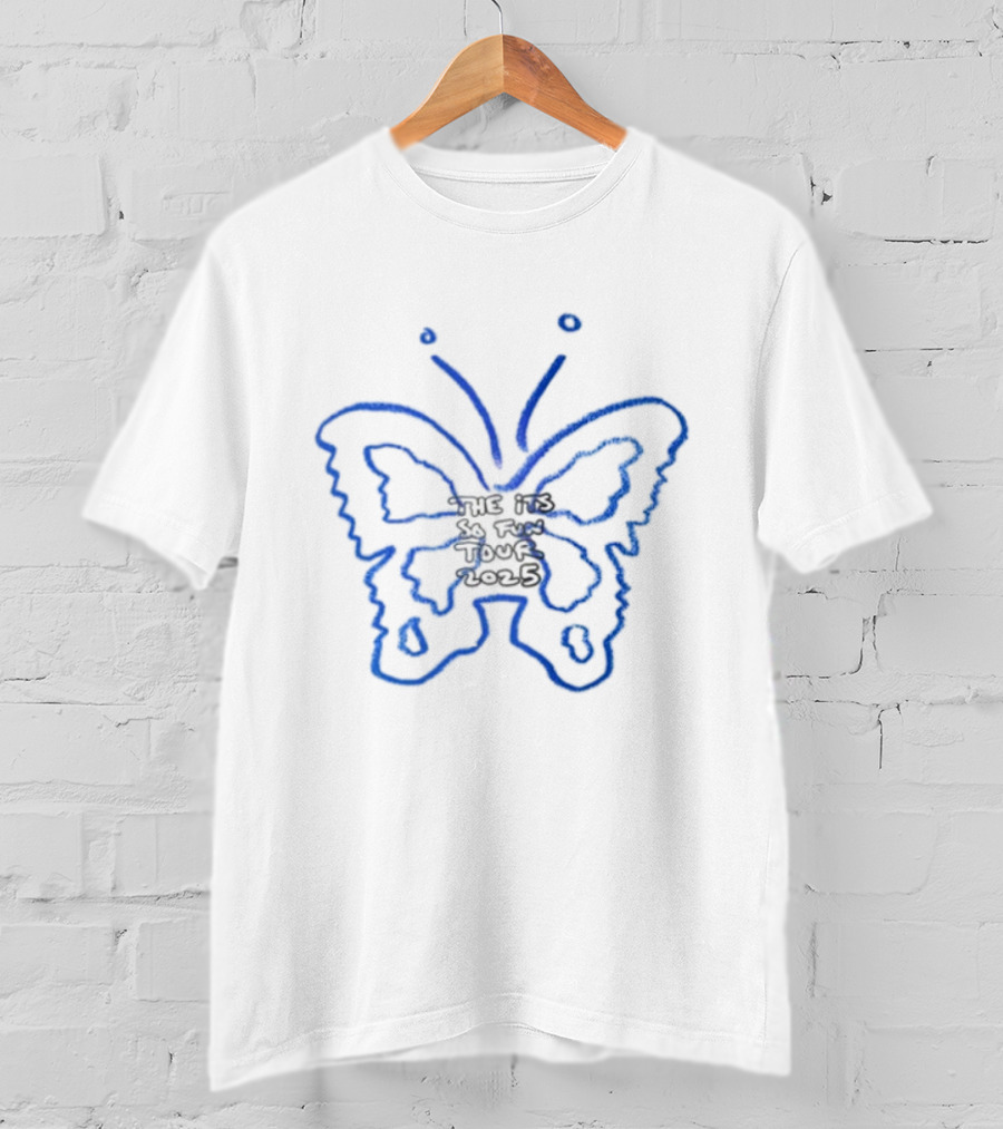 Girls Like Boys Who Listen To Grace Enger Blue Butterfly T-Shirt