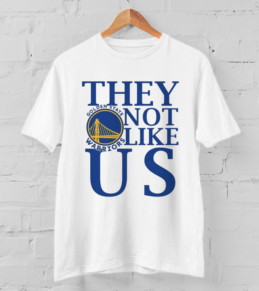 Golden State Warriors They Not Like Us Bay Bridge Icon T-Shirt