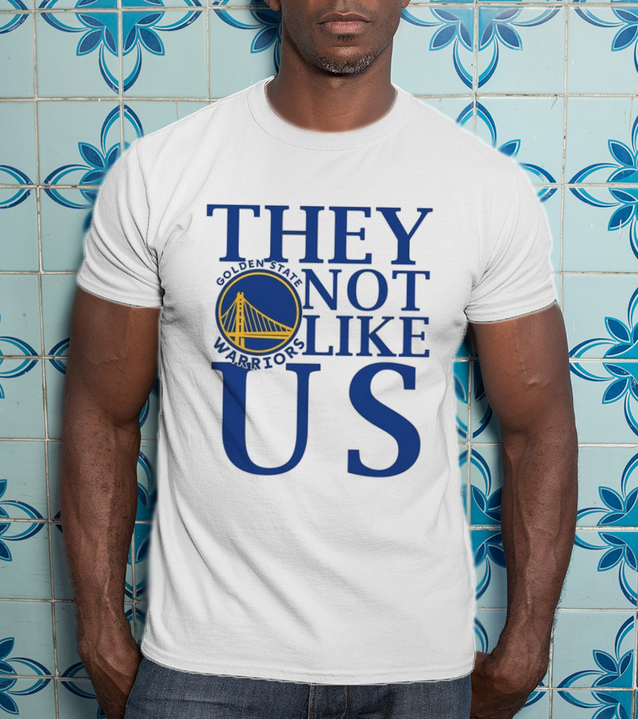 Golden State Warriors They Not Like Us Bay Bridge Icon T-Shirt