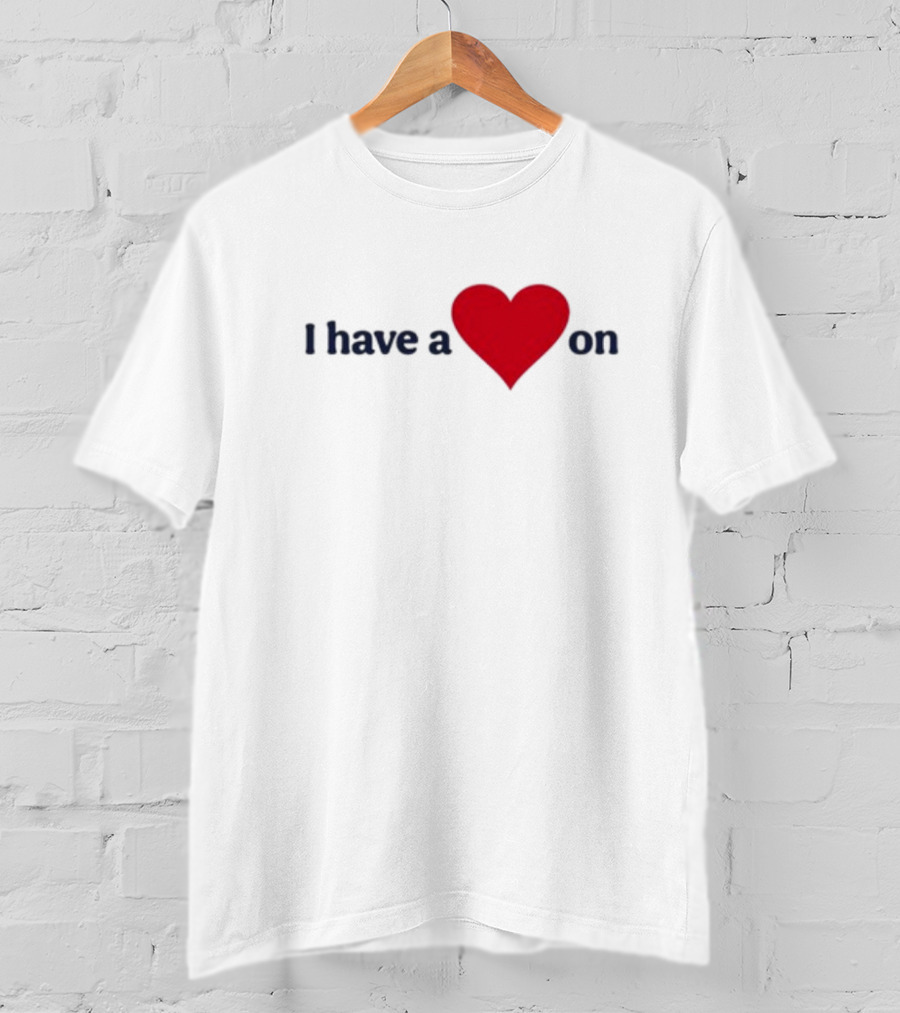 Familyfriendlyog I Have A Heart On Red Heart Design T-Shirt