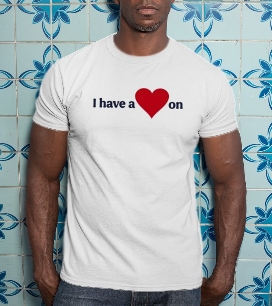 Familyfriendlyog I Have A Heart On Red Heart Design T-Shirt