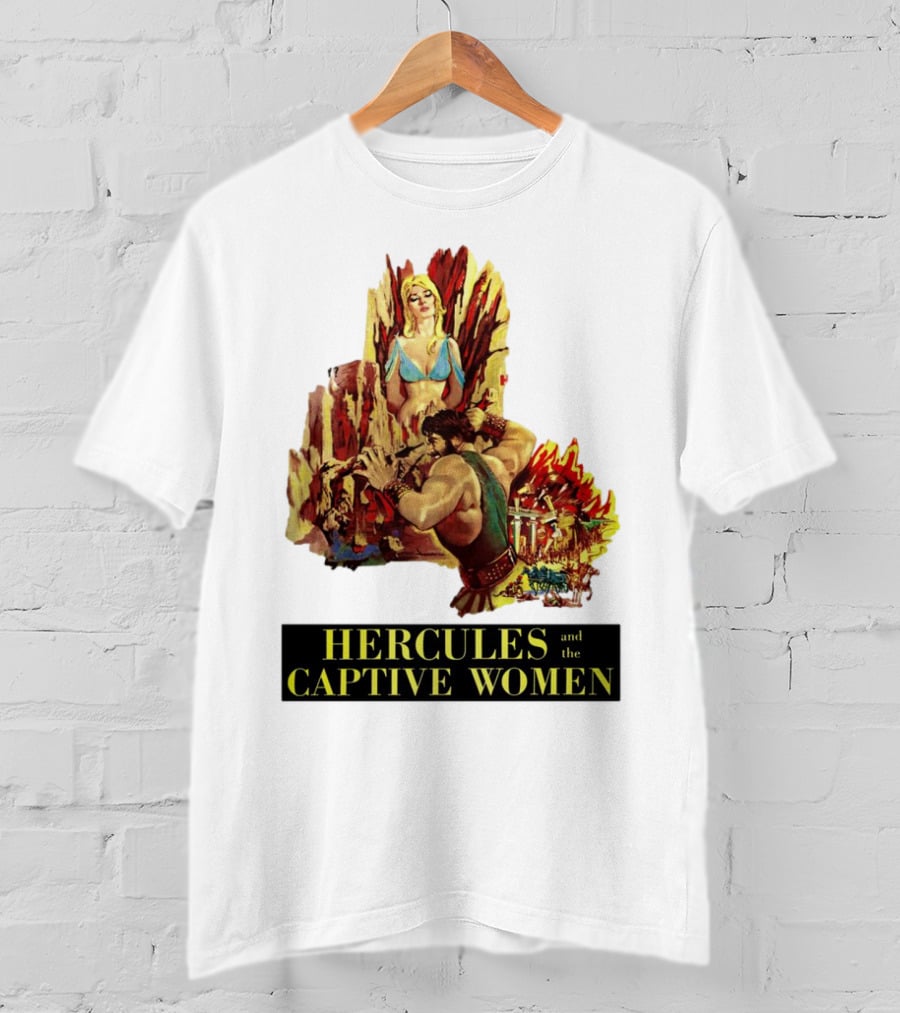 Hercules And The Captive Women Classic Movie Vintage Art T-Shirt