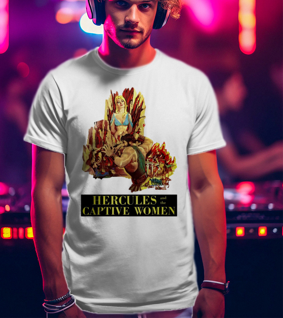 Hercules And The Captive Women Classic Movie Vintage Art T-Shirt
