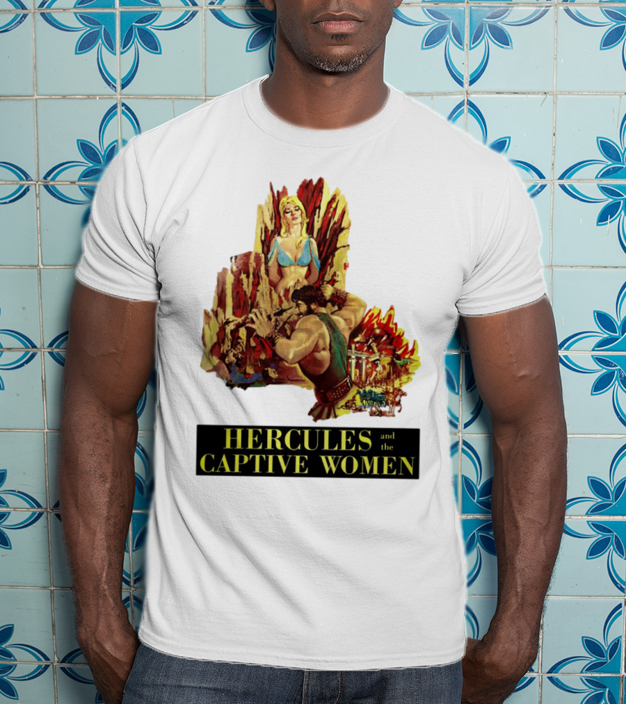 Hercules And The Captive Women Classic Movie Vintage Art T-Shirt