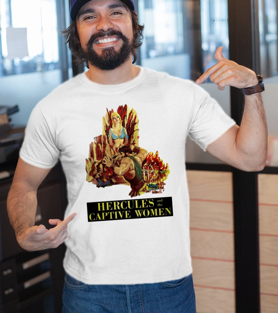 Hercules And The Captive Women Classic Movie Vintage Art T-Shirt