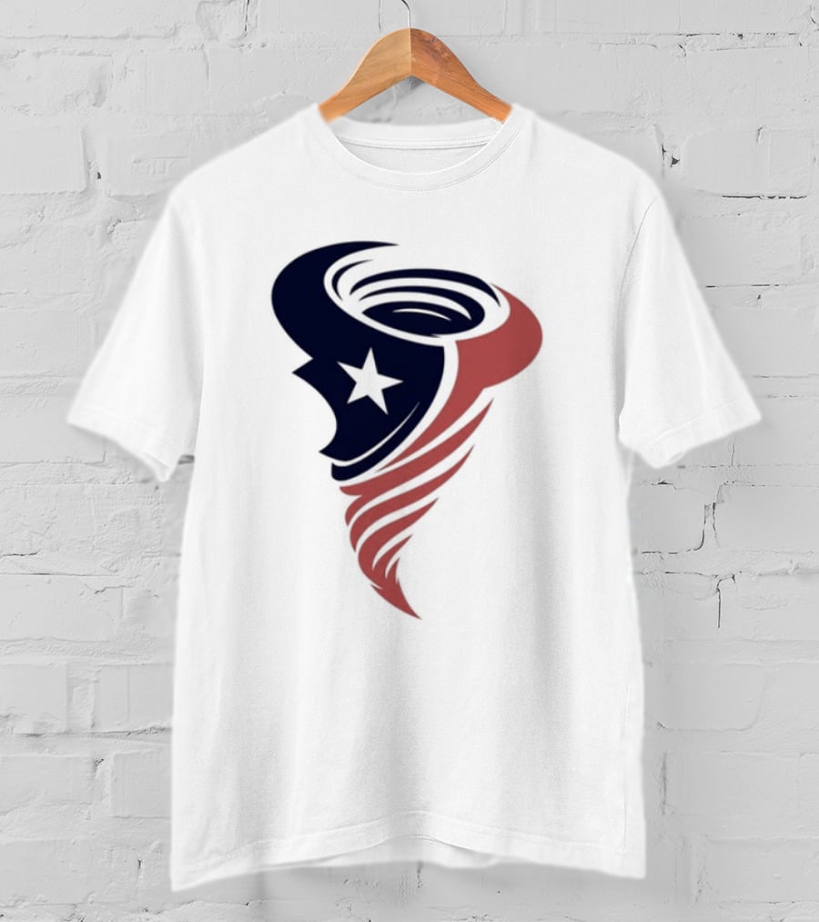 Houston Cyclones Tornado Star Symbol T-Shirt
