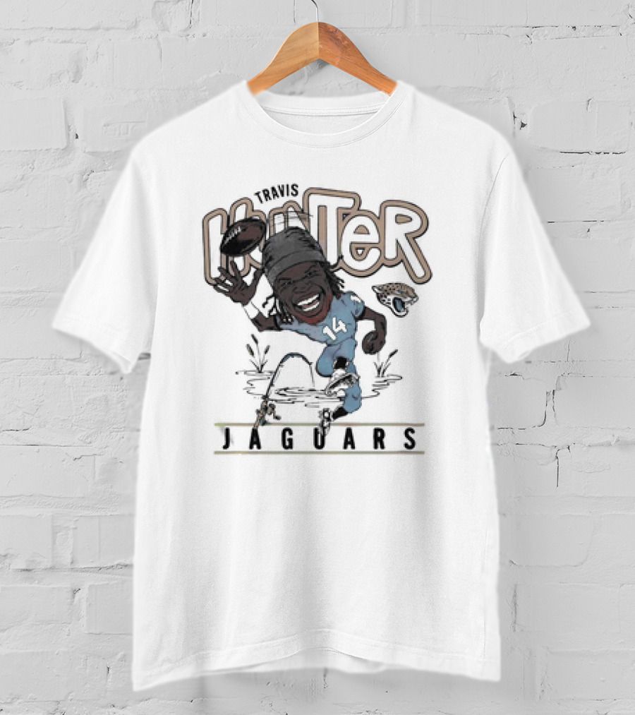 Big Hunter Jaguars Running Football 14 T-Shirt