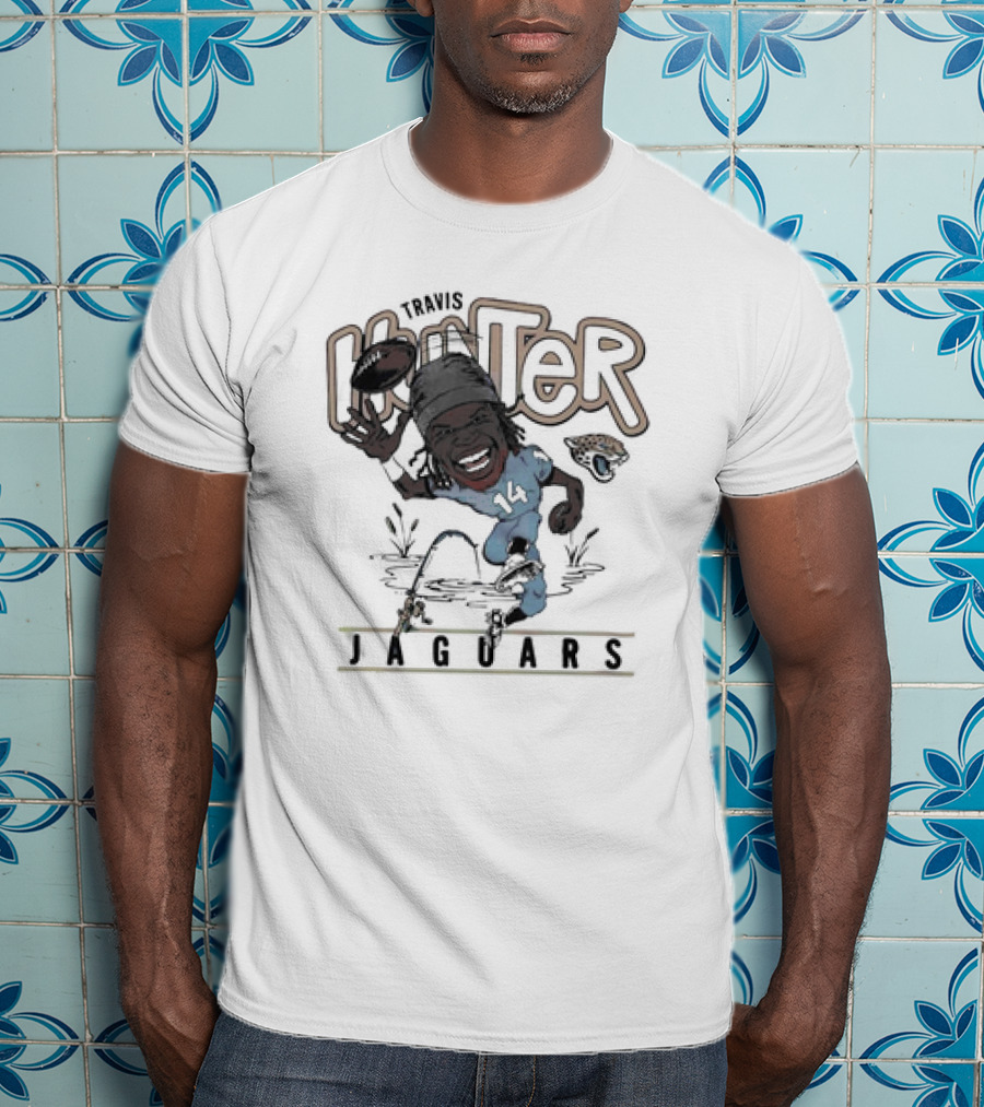 Big Hunter Jaguars Running Football 14 T-Shirt
