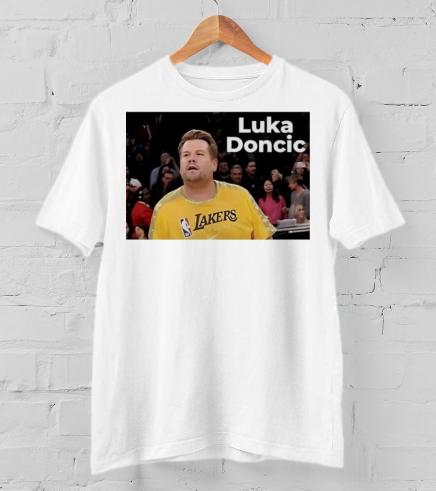 Luka Doncic James Corden Lakers NBA Fan T-Shirt