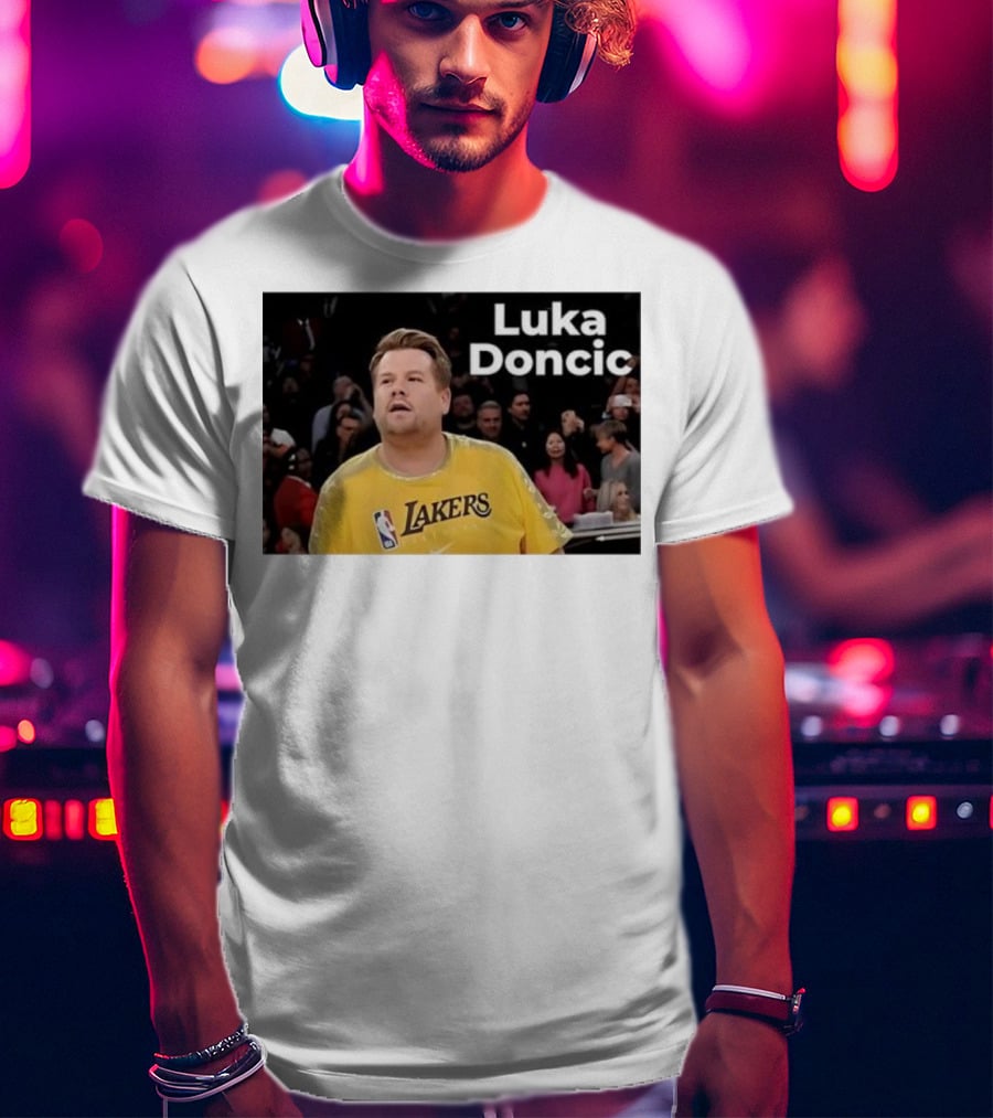Luka Doncic James Corden Lakers NBA Fan T-Shirt