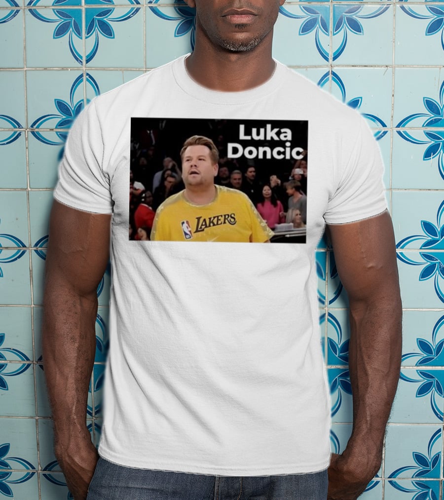 Luka Doncic James Corden Lakers NBA Fan T-Shirt