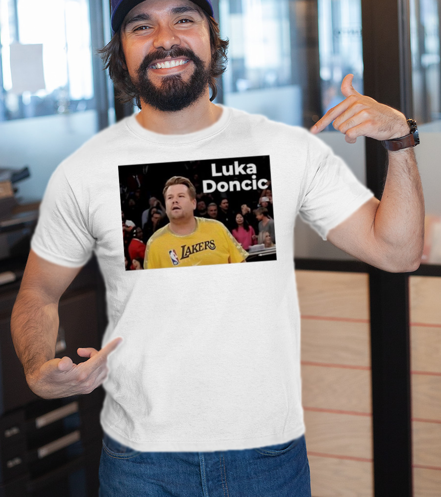 Luka Doncic James Corden Lakers NBA Fan T-Shirt