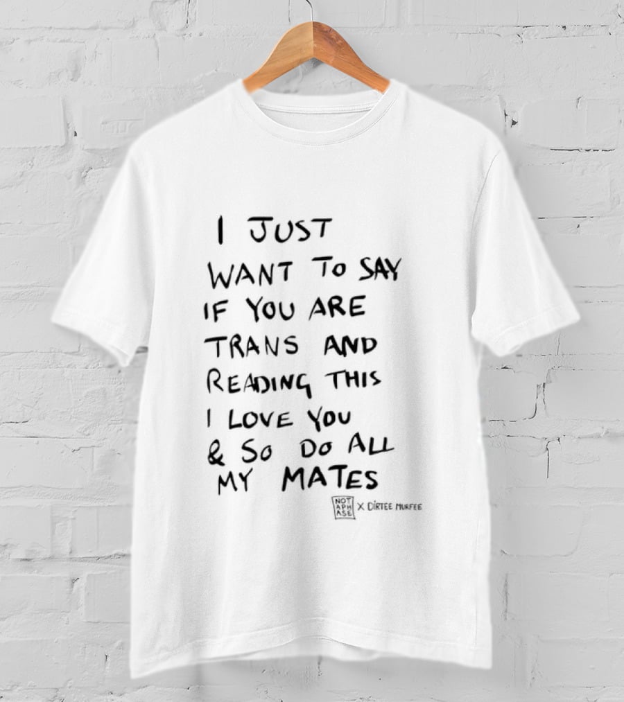 I Just Want To Say If You Are Trans And Reading This I Love You And So Do All My Mates T-Shirt