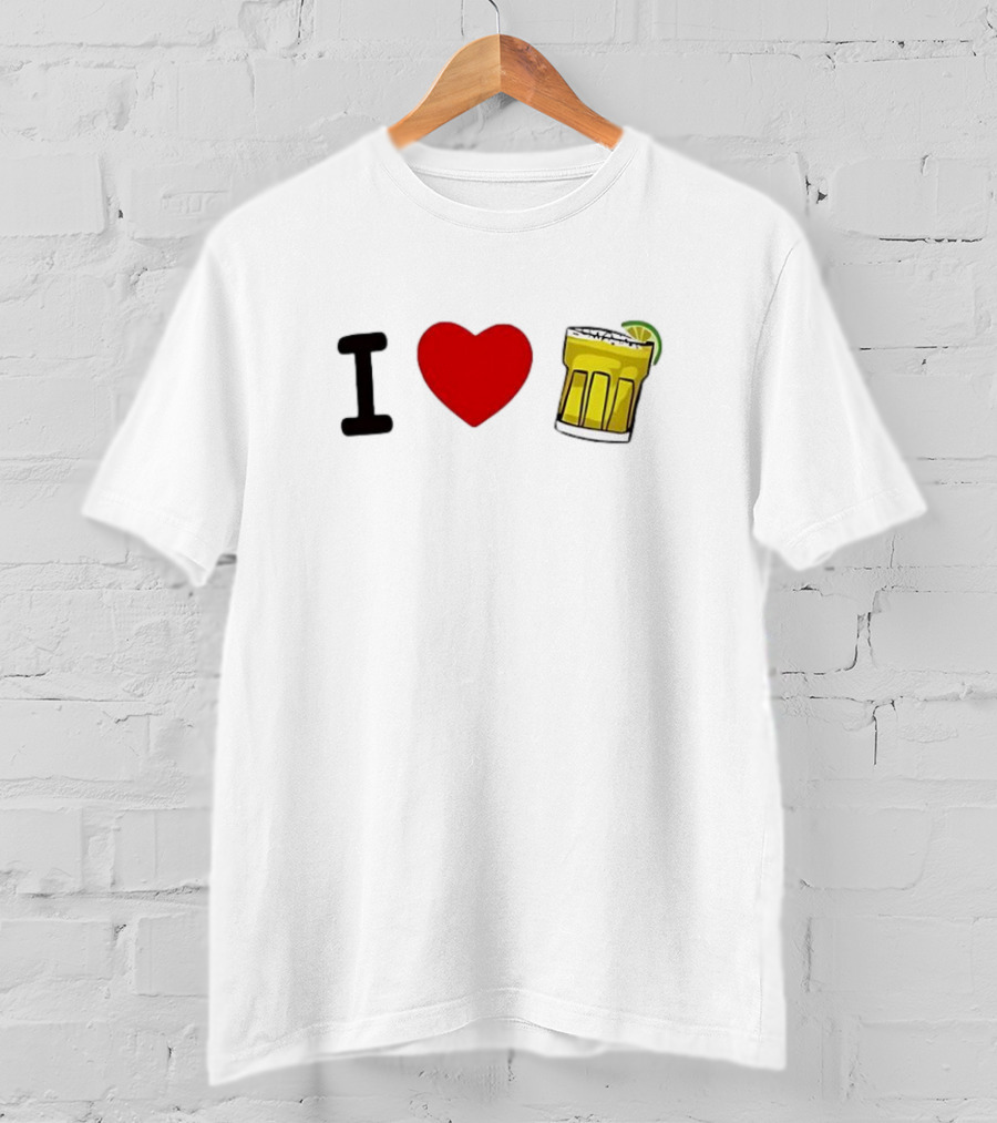 I Love Margarita Lime Cocktail T-Shirt