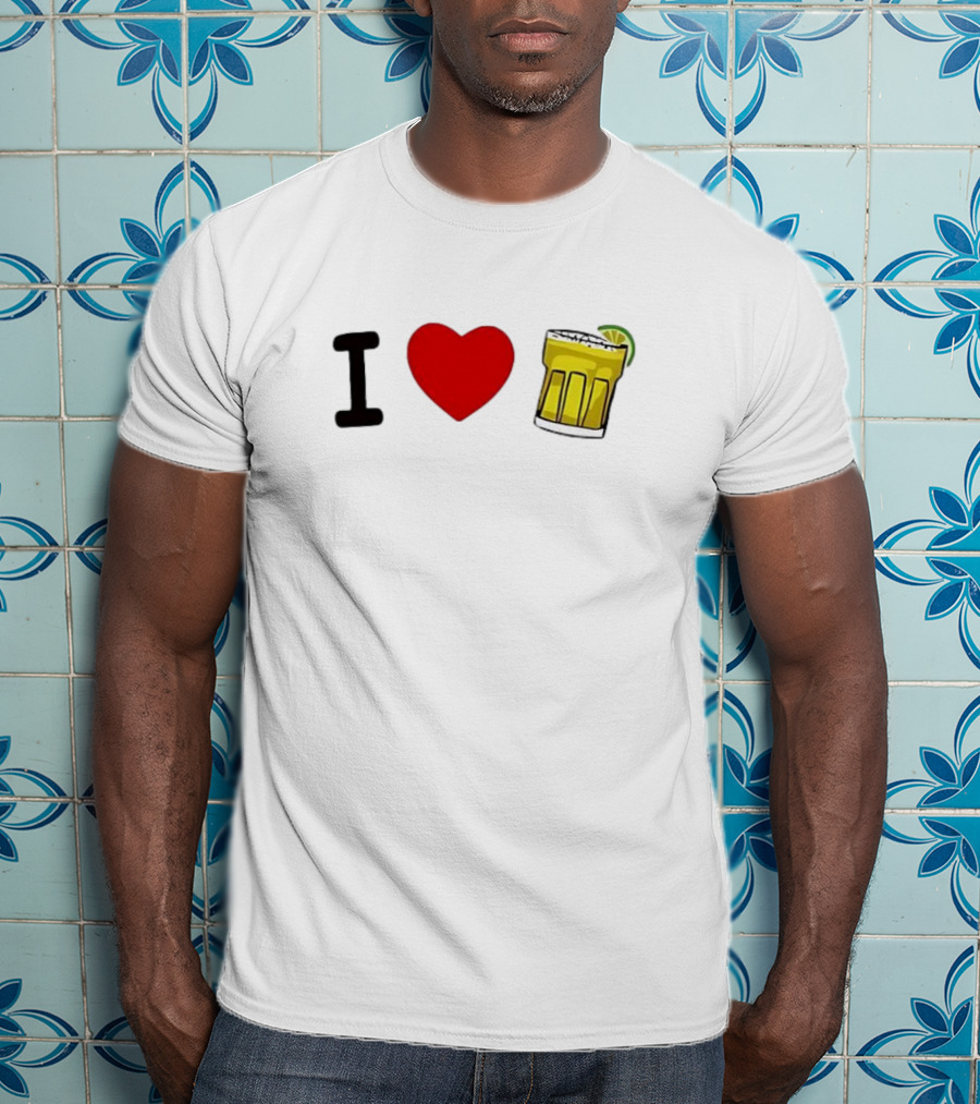 I Love Margarita Lime Cocktail T-Shirt