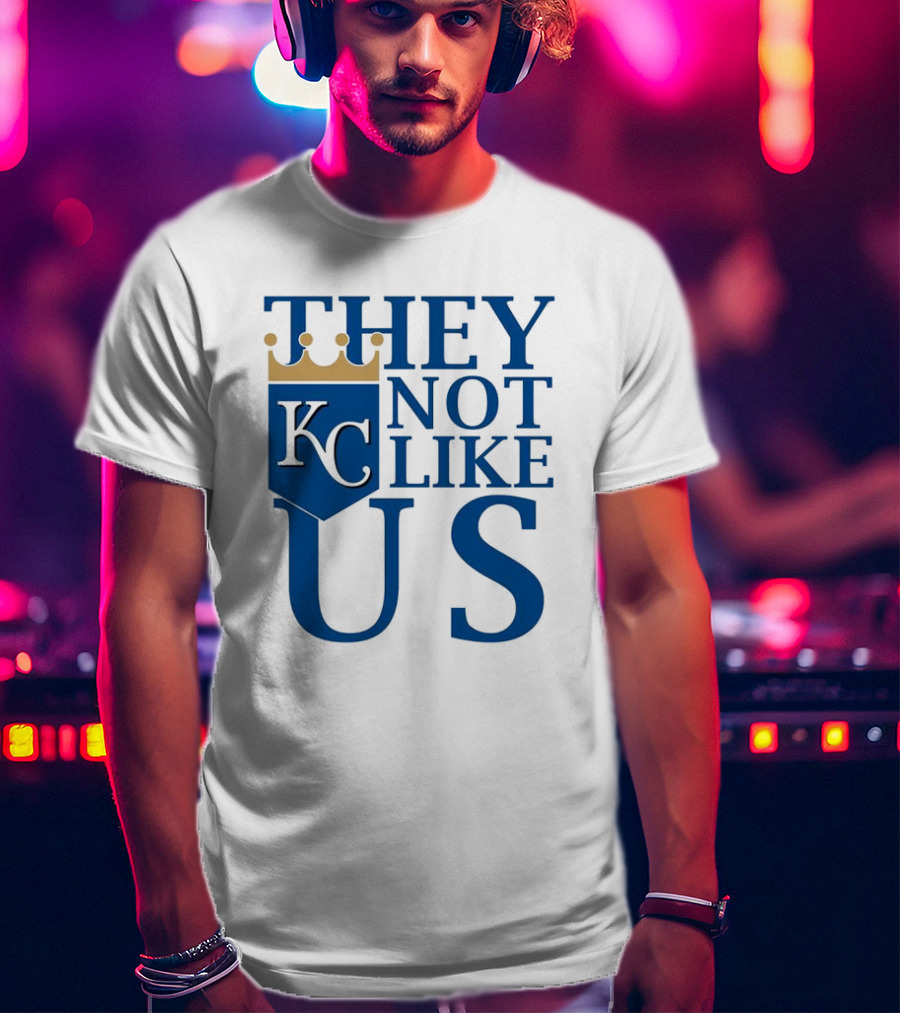 They Not Like Us KC Royals Crown Icon T-Shirt