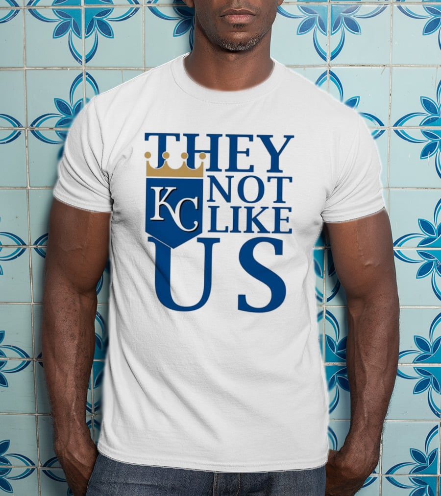 They Not Like Us KC Royals Crown Icon T-Shirt