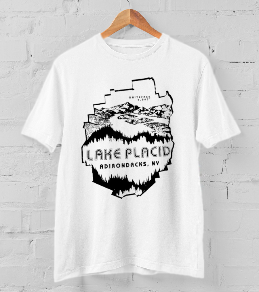 Lake Placid New York Adirondacks Hiking Forest Wilderness Exploration T-Shirt