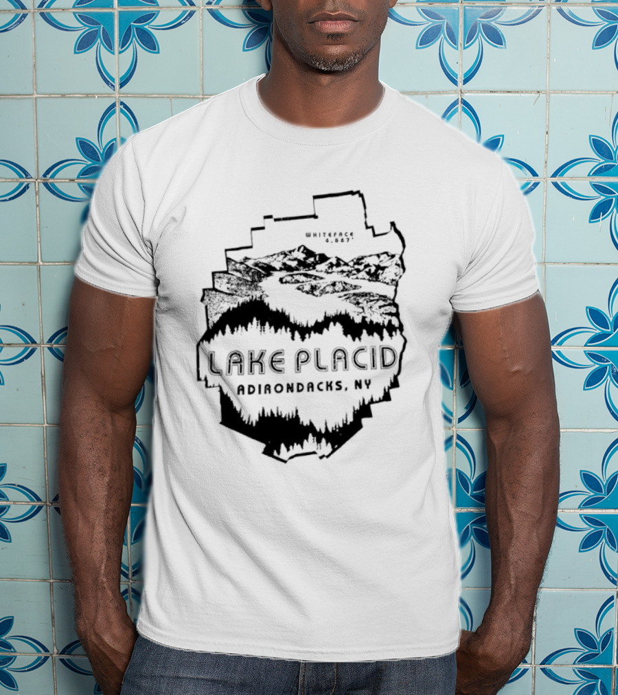 Lake Placid New York Adirondacks Hiking Forest Wilderness Exploration T-Shirt