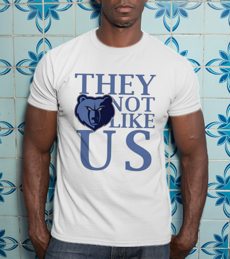 Memphis Grizzlies They Not Like Us Bear Head Emblem T-Shirt