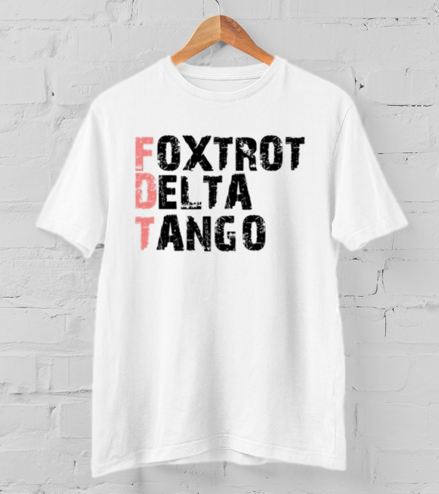 Peter Shankman Foxtrot Delta Tango FDT Red Letters T-Shirt