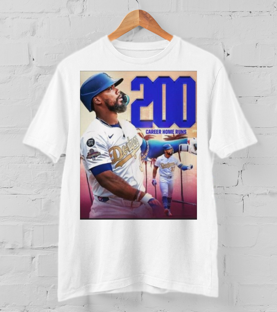 Los Angeles Dodgers Teoscar Hernandez 200 Career Home Runs Celebration T-Shirt