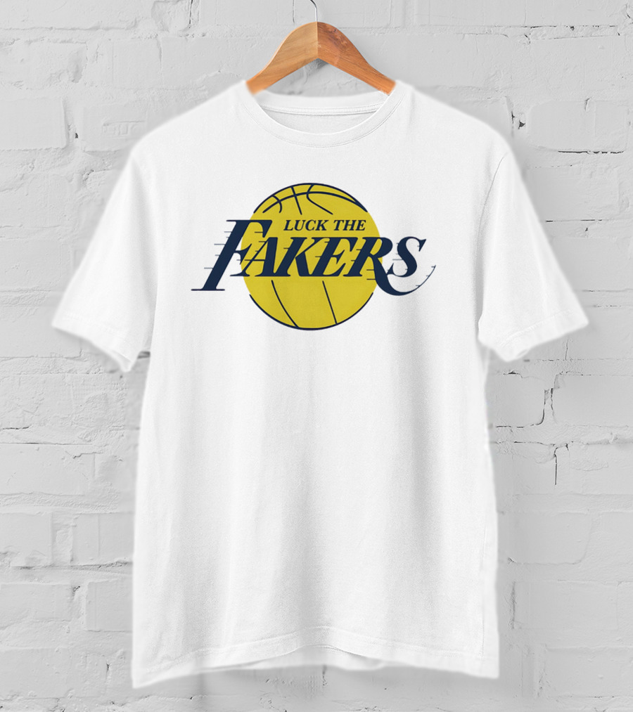 Luck The Fakers Los Angeles Basketball Parody T-Shirt