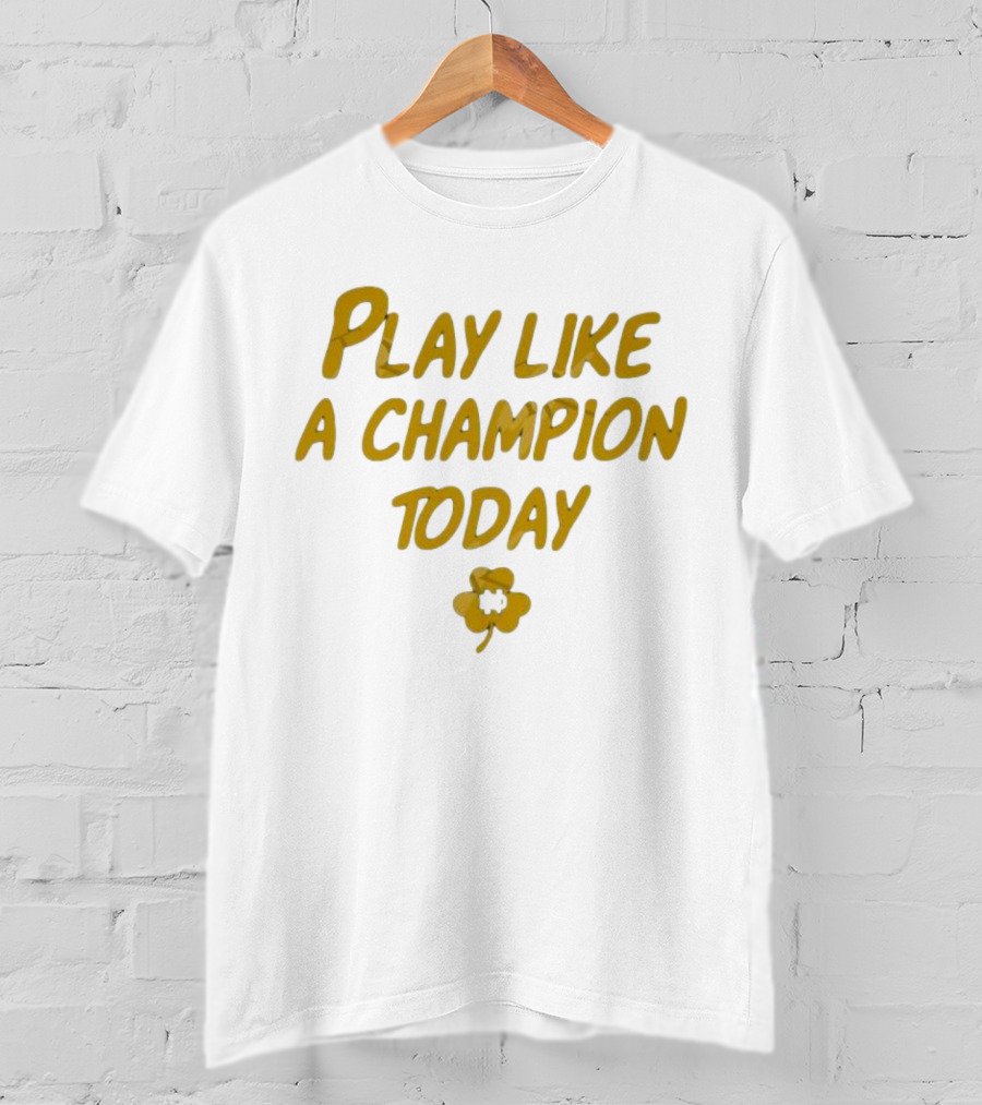 Play Like A Champion Today NCAA Notre Dame Fighting Irish T-Shirt