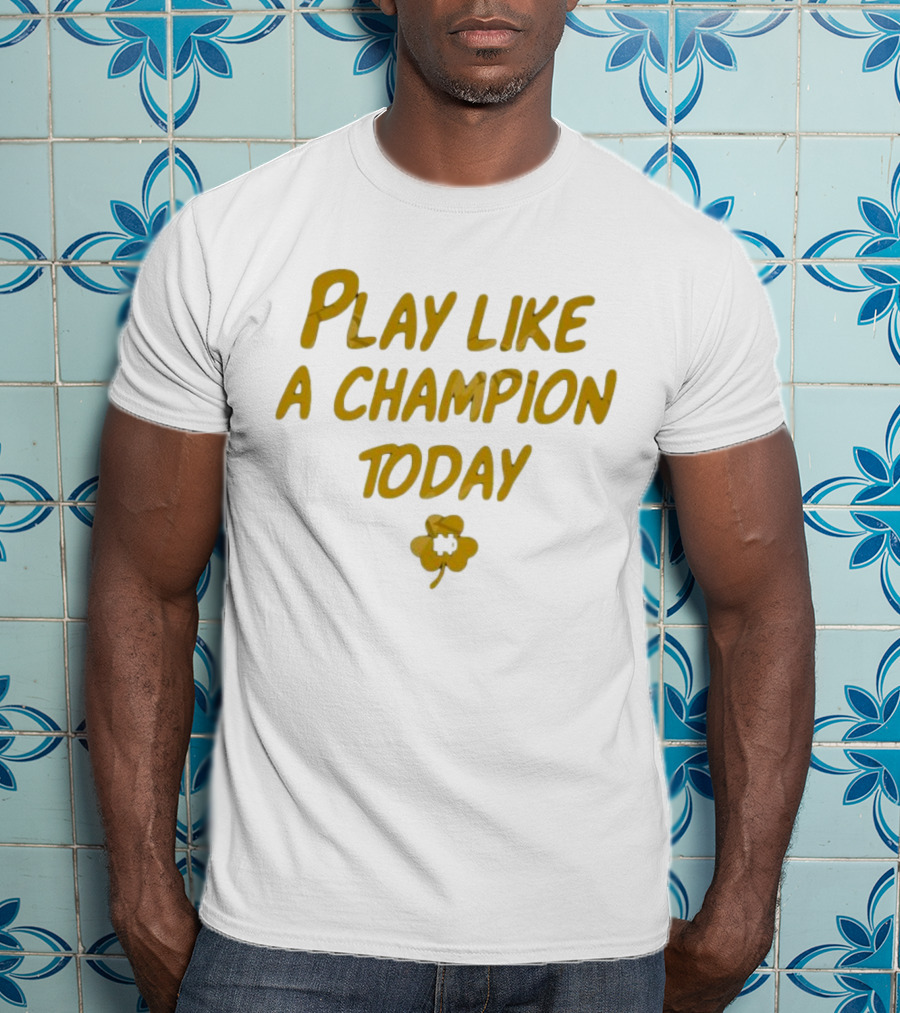 Play Like A Champion Today NCAA Notre Dame Fighting Irish T-Shirt