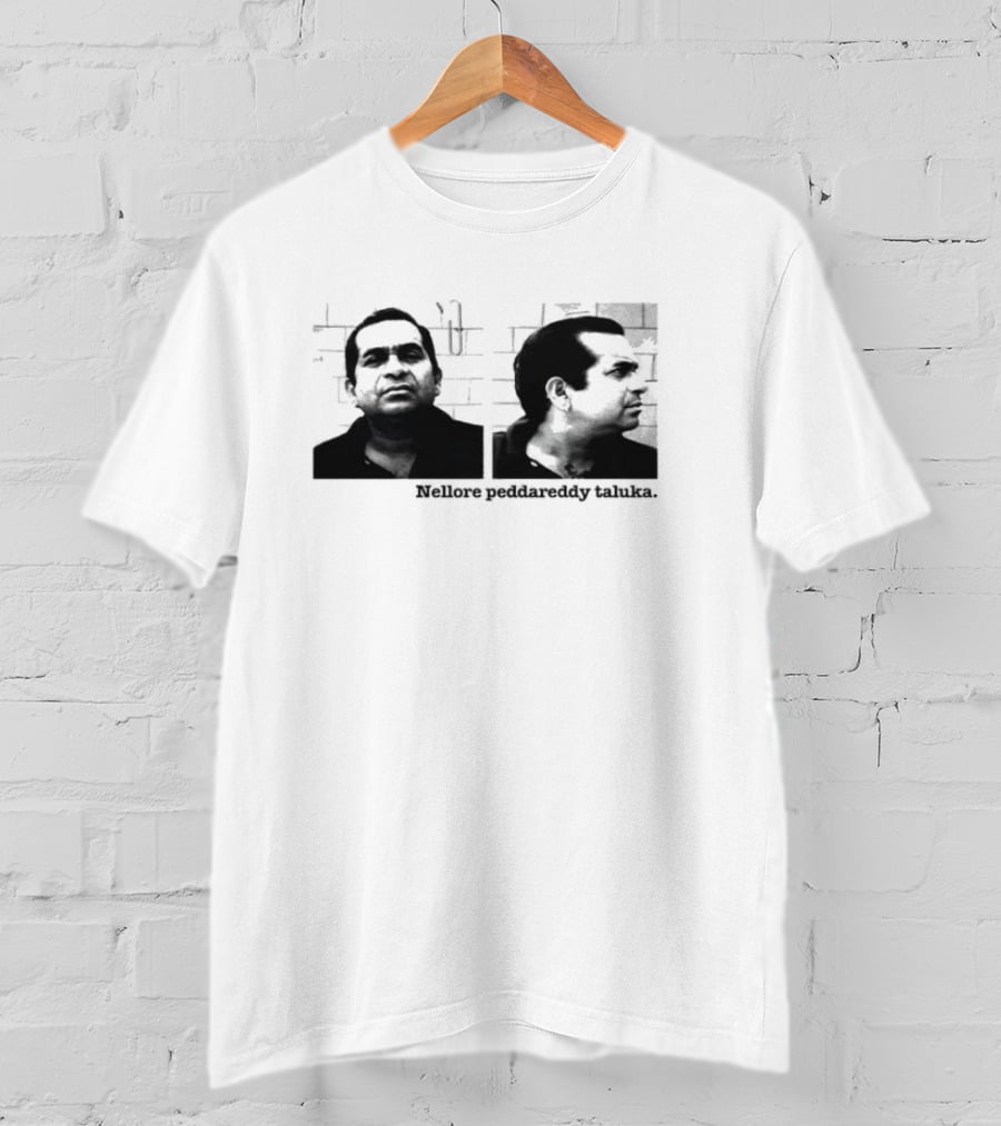 Nellore Pedda Reddy Taluka Vintage Photo Design T-Shirt