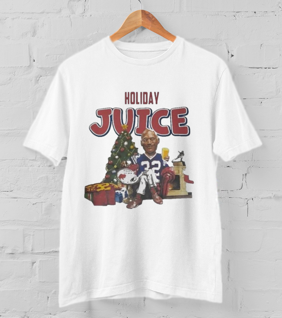 Holiday Juice 32 Christmas Football Theme T-Shirt