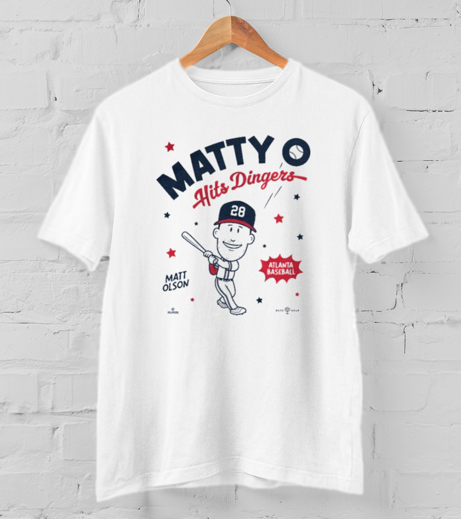 Matty O Hits Dingers Matt Olson Atlanta 28 T-Shirt