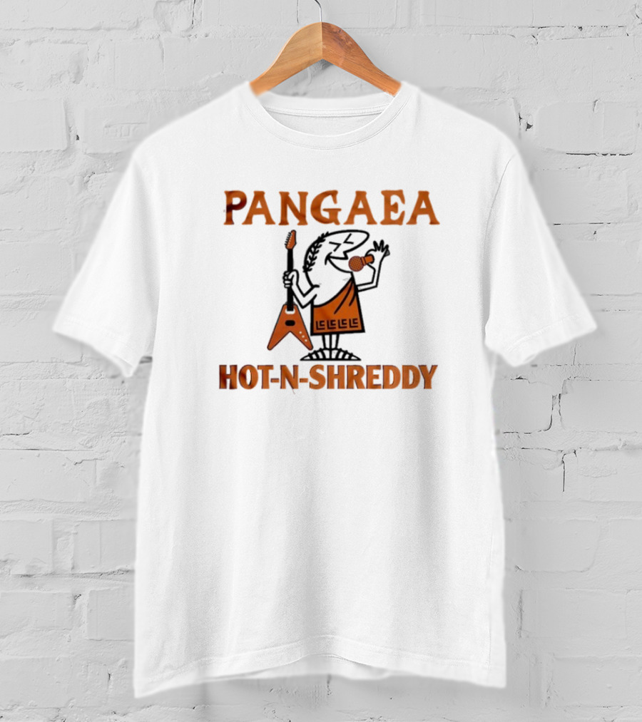 Pangaea Hot N Shreddy Guitarist Icon With Microphone T-Shirt