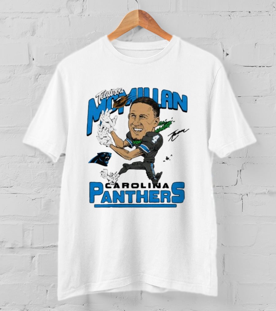 Tetairoa McMillan Carolina Panthers Signature T-Shirt