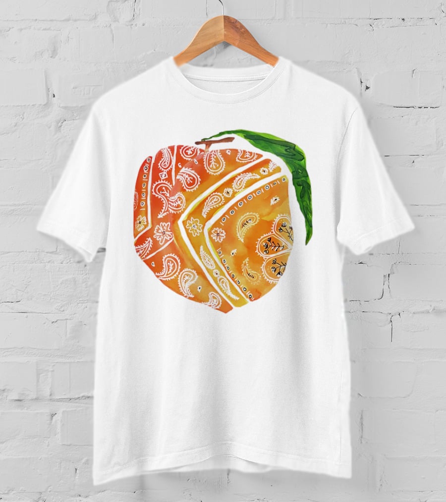 Peach Paisley Pattern Please T-Shirt