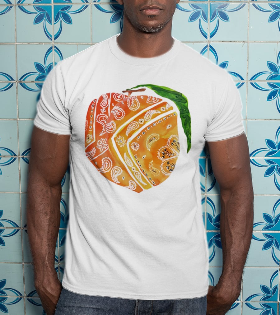 Peach Paisley Pattern Please T-Shirt
