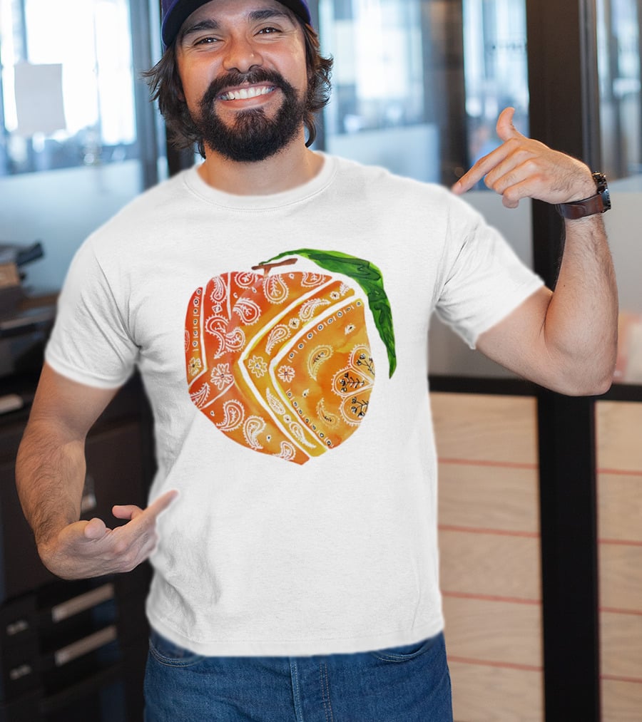 Peach Paisley Pattern Please T-Shirt
