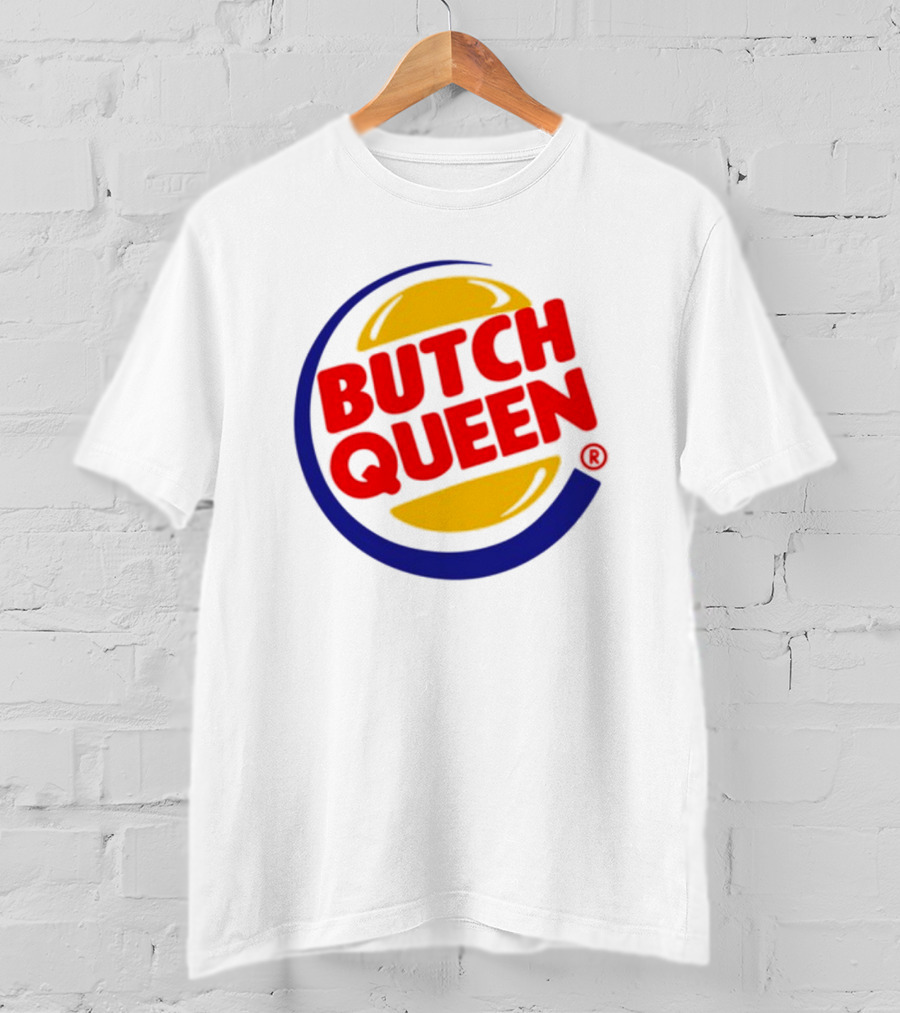 Rickhoeins Butch Queen Retro Fast Food Logo Style T-Shirt