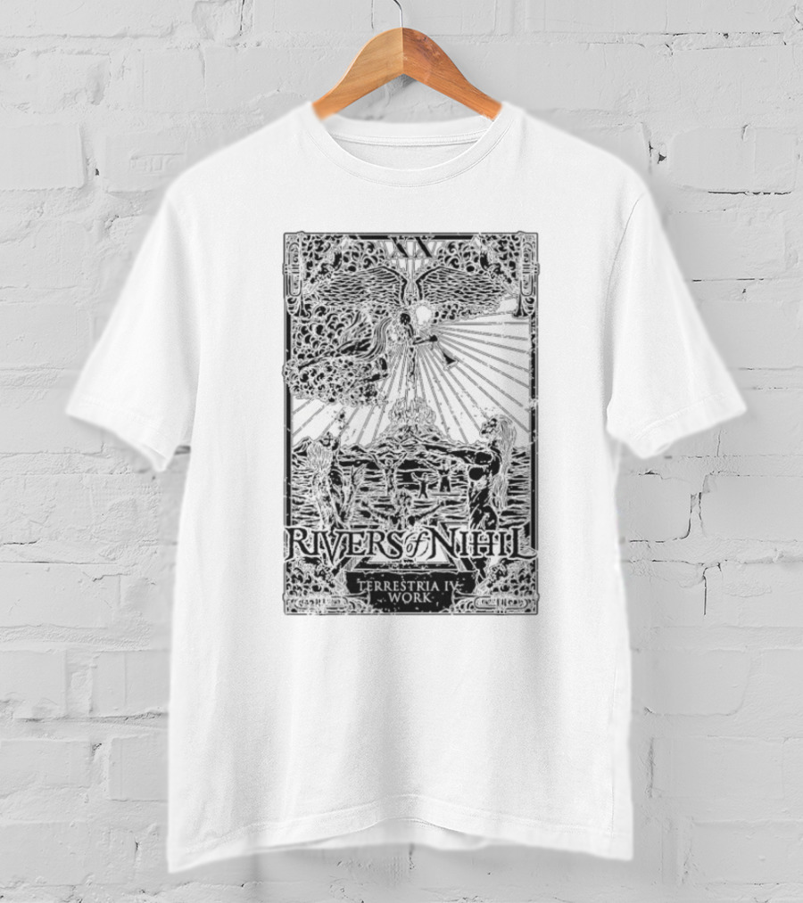 Rivers Of Nihil Terrestria IV Work Celestial Figure And Cosmic Imagery T-Shirt