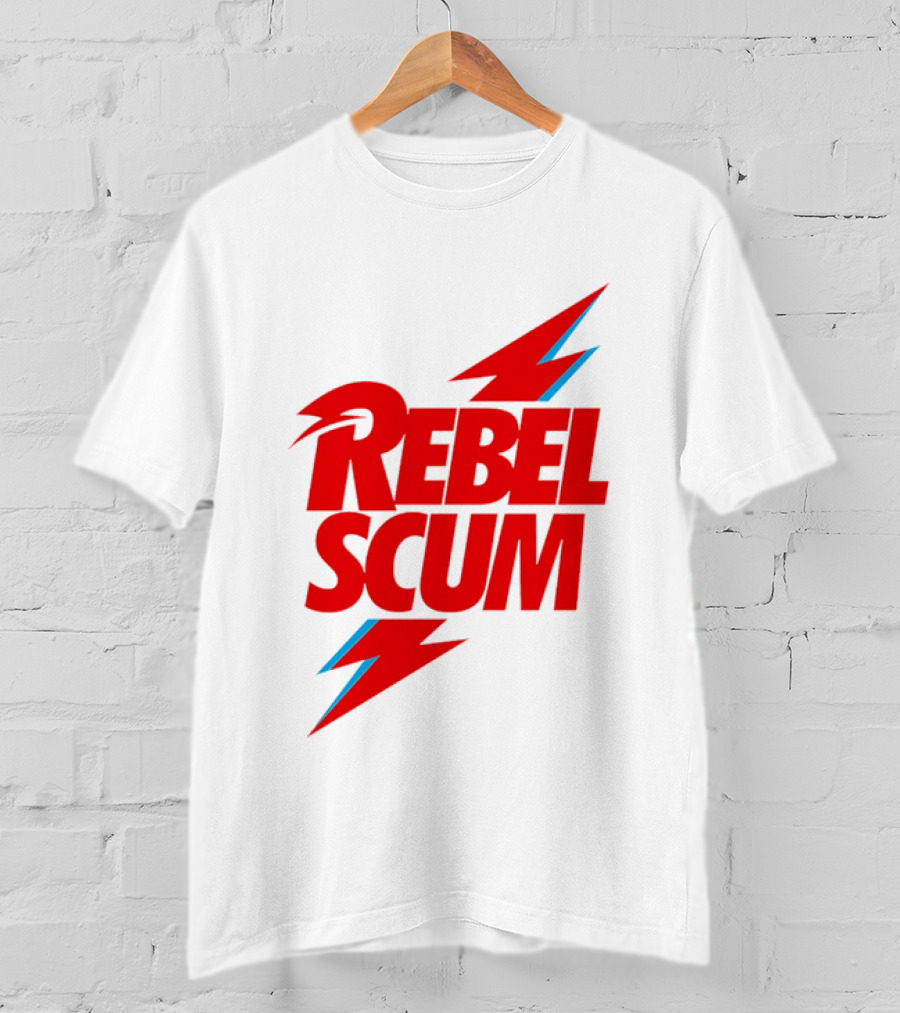 Rebel Scum Red Bold Lightning Letters T-Shirt